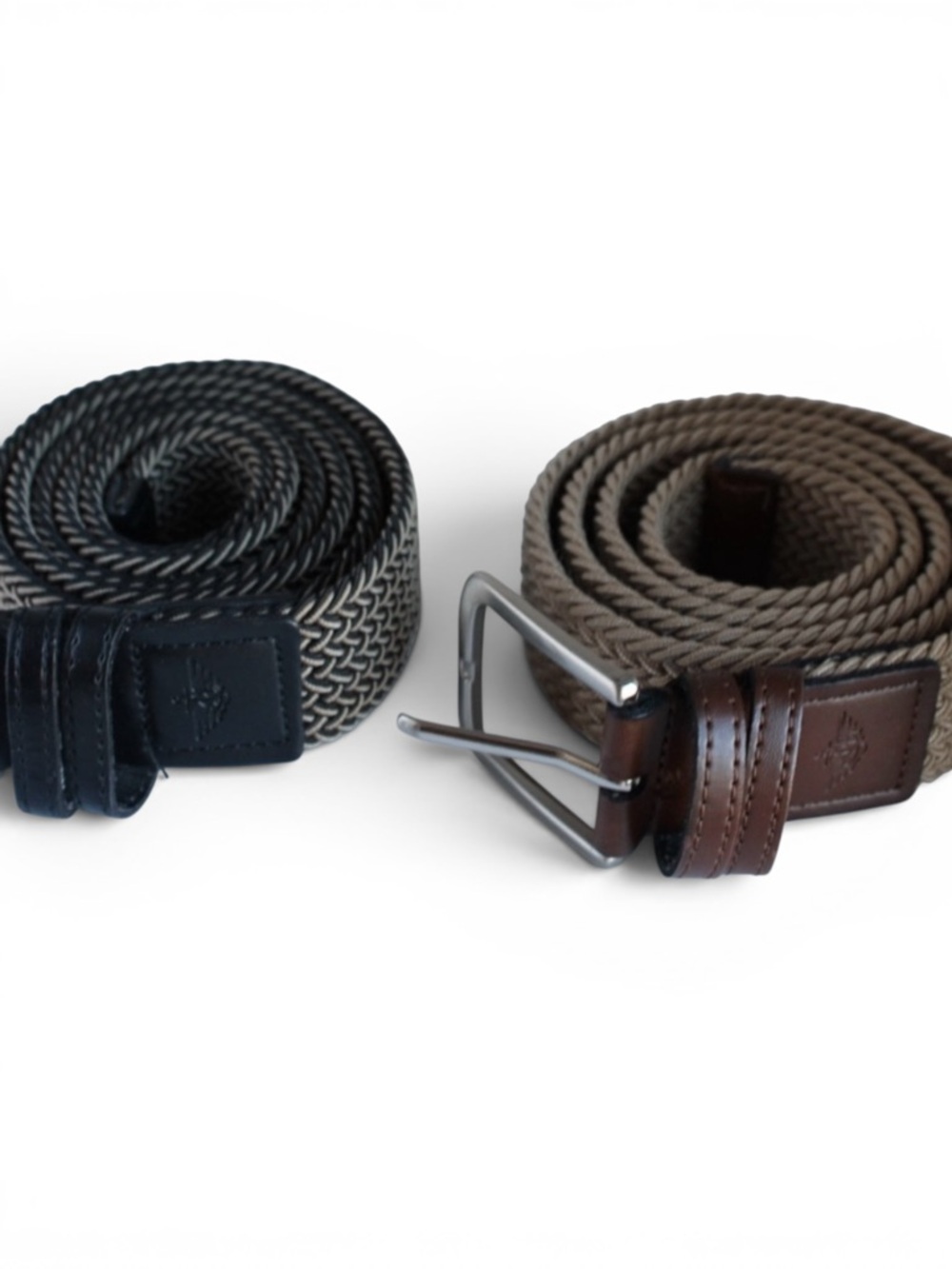 Dockers Woven Belts in Black and Brown